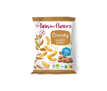 Le Pain des Fleurs Ganchito Crousty de Cacahuete Sin Gluten Bio 75g