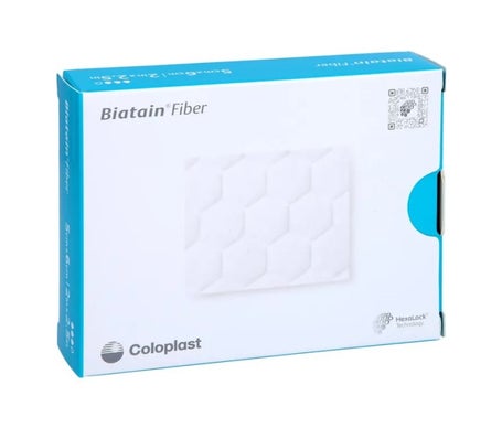 Biatain Apósito Fibras Gelificantes 15x15cm 5uds