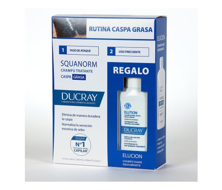 Ducray Squanorm Oily Dandruff Shampoo + Elution Shampoo