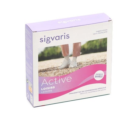 Sigvaris 2 Active Loisirs Calcetin Mujer Rosa Normal TL 1 Par