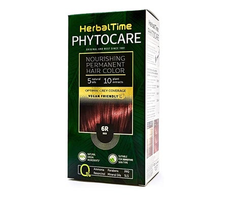 Herbal Time Kit Tinte Phytocare Sin Amoníaco 6R Rojo