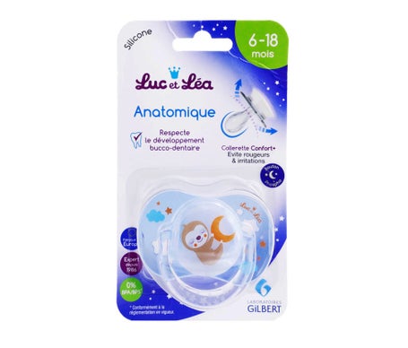 Luc et Lea Chupete Anatómico 6-18m Perezoso 1ud