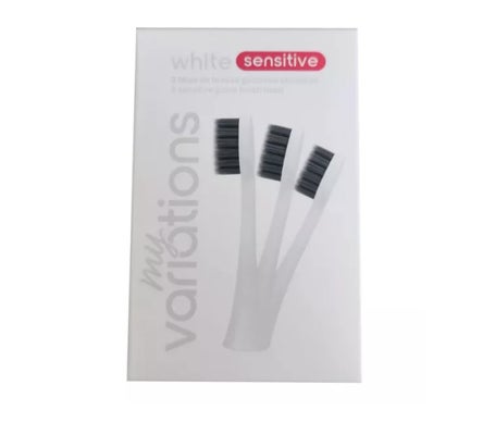 Myvariations White Sensitive Cabezal Cepillo Encías Sensibl 3uds