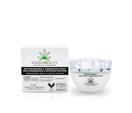 CannaBeauty Crema Premium Regeneración & Nutrición Profunda CBD 50ml