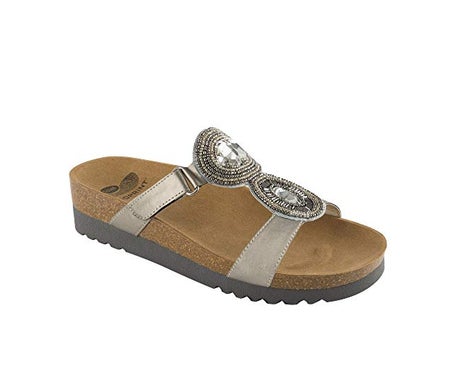 Scholl Sandalia Lesley Plata Talla 39 1par