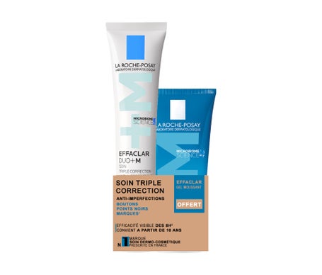 La Roche-Posay Effaclar Duo +M 40ml + Gel Limpiador Purificante 50ml
