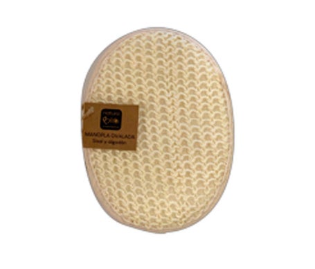 NaturaBIO Cosmetics Manopla Ovalada Sisal y Algodon 1ud