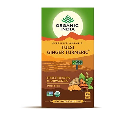Organic India Bolsas de Té Tulsi Turmeric Ginger 25uds