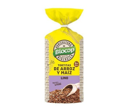 Biocop Tortitas de Arroz, Maíz y Semillas de Lino 200g