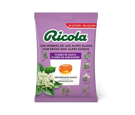 Ricola Caramelos Flor de Saúco sin Azúcar 70g