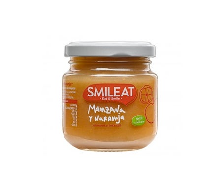 Smileat Tarrito De Manzana Y Naranja Ecológica
