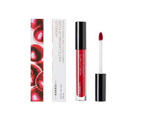Korres Morello Matte Lasting Lip Fluid 59 Brick Red 3,4ml