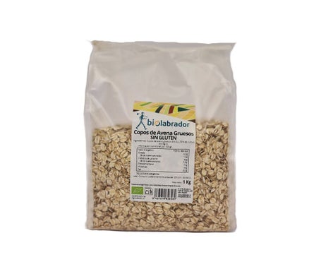 Biolabrador Copos de Avena Gruesos Sin Gluten 1kg