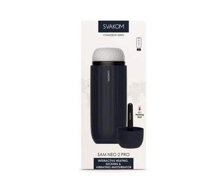 Svakom Sam Neo 2 Pro Interactive Heating Masturbator Dark Blue 1ud