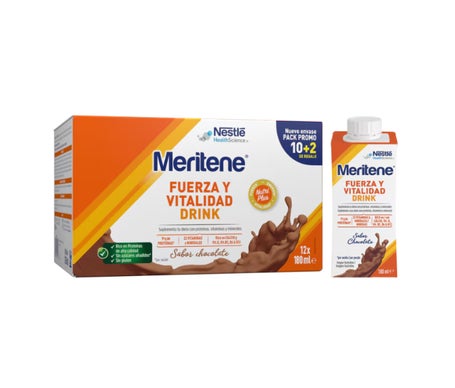 Meritene Fuerza y Vitalidad Drink Chocolate 12x180 ml