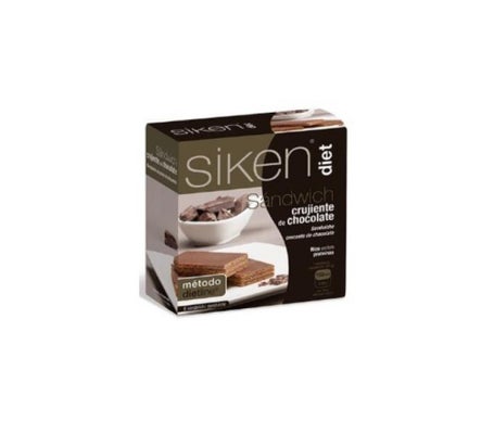 Siken Diet Sándwich Crujiente Chocolate 6uds