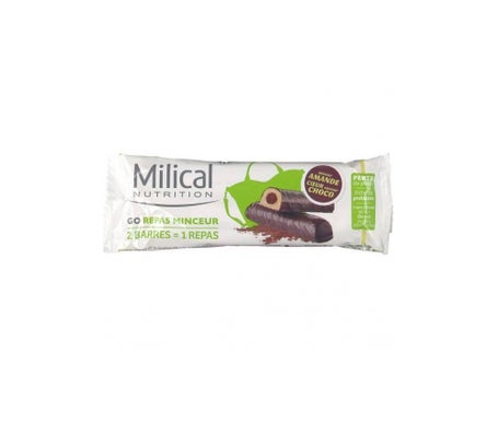 Milical - Goal Slimming Almond Choco 2 barrette di cioccolato alla mandorla