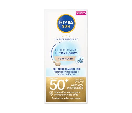 Nivea Sun Fluido Diario Protección Facial Spf50 Claro 40ml