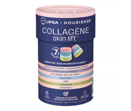 Upsa X Nourished Gummies Colágeno Skin Lift 7 en 1 30uds