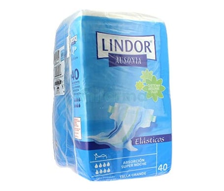 Lindor Pañal Elástico Supnoche Talla XL 80uds