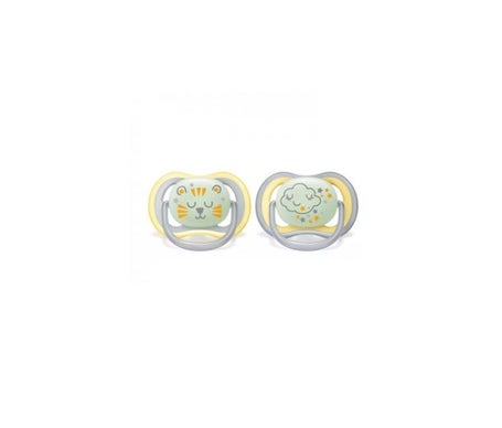 Philips Avent Chupete Nocturno +18Meses Neutro 2uds