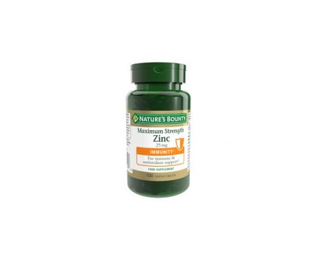 'Nature''s Bounty Máxima Potencia Zinc 25 Mg. 100 Comp.'