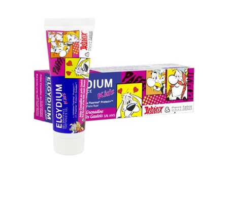 Elgydium Kids Dentífrico Asterix 3/6 Años Granadina 50ml