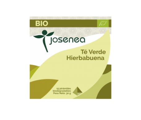 Josenea Té Verde Hierbabuena BIO 15 pirámides en sobre