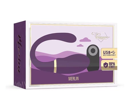 Treasure Merlin Double Couple Vibrator Control Remoto 1ud