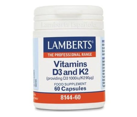 Lamberts Vitamina D3 1000 Ui Y K2 90 µg 60caps