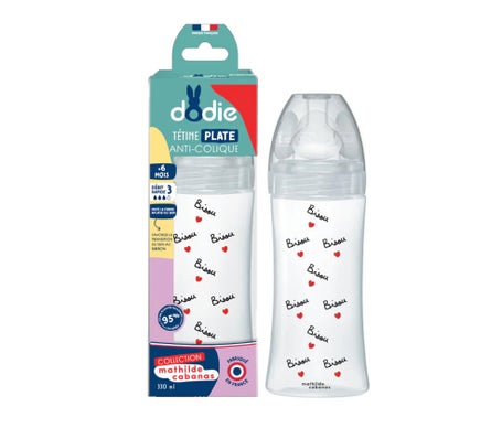 Dodie Biberón Tetina Plana Anti-Cólic Mathilde Caban 330 ml 1 ud