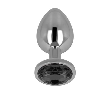 Ohmama Plug Anal con Cristal Negro 9cm 1ud
