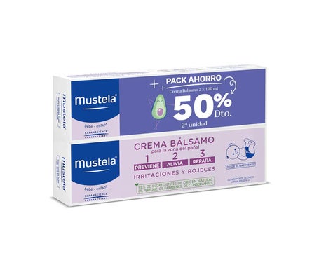 Mustela Crema Bálsamo 1 2 3 Duplo 2x100ml