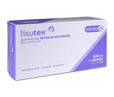 Lisutex Guantes Nitrilo Sin Polvo Talla G 100uds