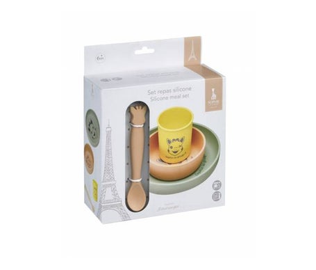 Sophie La Girafe Set Caja Vajilla Silicona 4uds