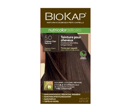 Biokap Tintura Delicato 5.0 Castaño Claro Natural 140ml