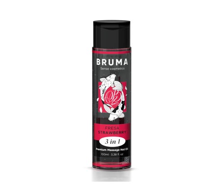 Bruma Aceite Masaje Premium Efecto Calor Fresa 3 en 1 100ml