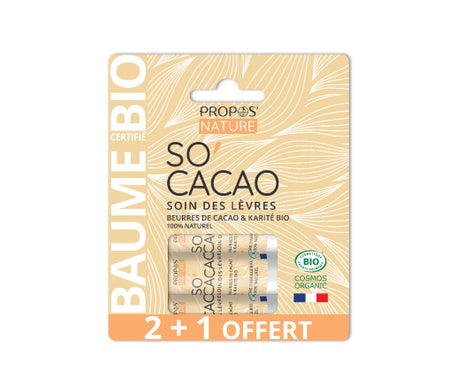 'Propos Nature Trio Bálsamo Labial So''Cacao Bio 3uds'