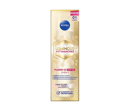 Nivea Luminous 630º Antimanchas Cc Fluido Spf30 #Claro 40ml