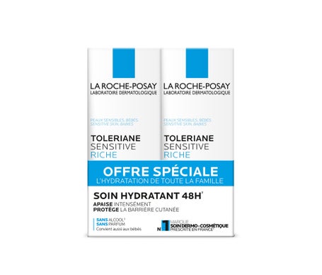 La Roche Posay Tolériane Sensitive Riche Crema Calmante 2x40 ml