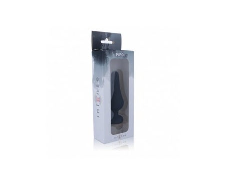 Intense Anal Plug Pipo L Silicone Negro 13cm 1ud
