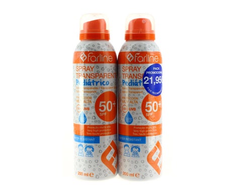 Farline Pack Protector Solar Spray SPF50+ 2x200ml
