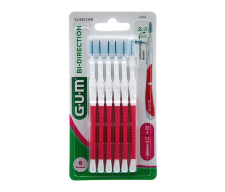 GUM Bi-Direction Cepillo Interdental 1.2mm 6uds