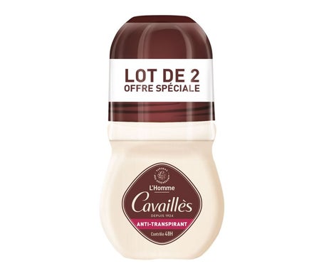 Cavaillès Homme Anti-Transpirant 48H Roll-On 2X50ml