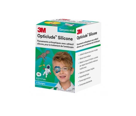 3M Opticlude Silicone Eye Boy Midi 50uds