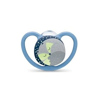 Nuk Chupete Silicona Space Night 6-18M 1ud