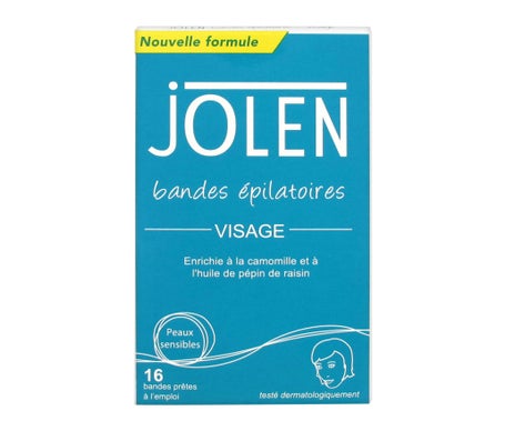 Jolen - Strisce di rimozione dei capelli facciali a 16 bande