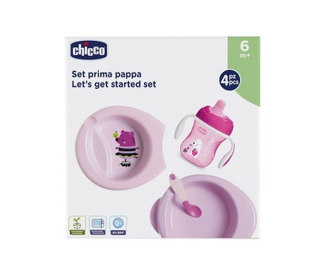 Chicco Cofre Comida +6M Rosa 4uds