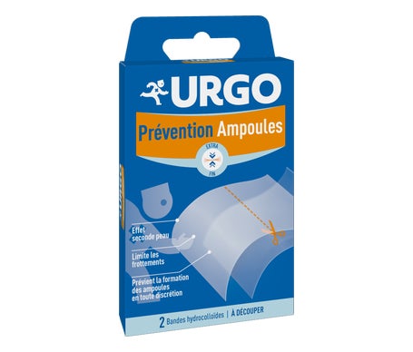 Tiras hidrocoloides para la prevención de ampollas Urgo - Cortar. Caja de 2.