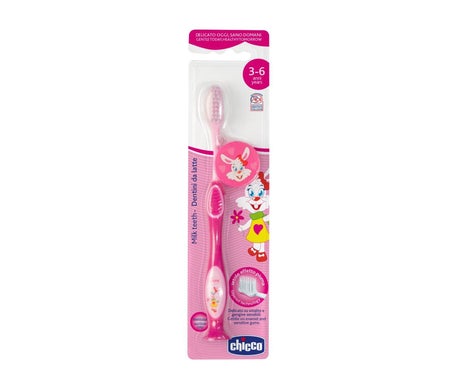 Chicco Cepillo Dental Infantil 3-6a Conejo Rosa 1ud